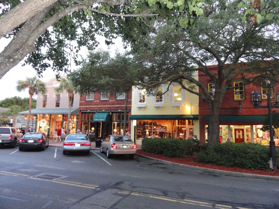Charming downtown is reminiscent of days gone by..ice cream shop, bookstore..
