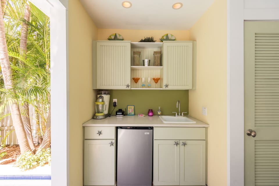 Outdoor Bar/Refrigerator/Washer and Dryer Closet