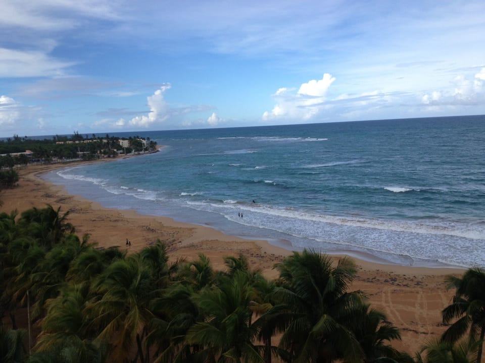 View to the west from balcony.