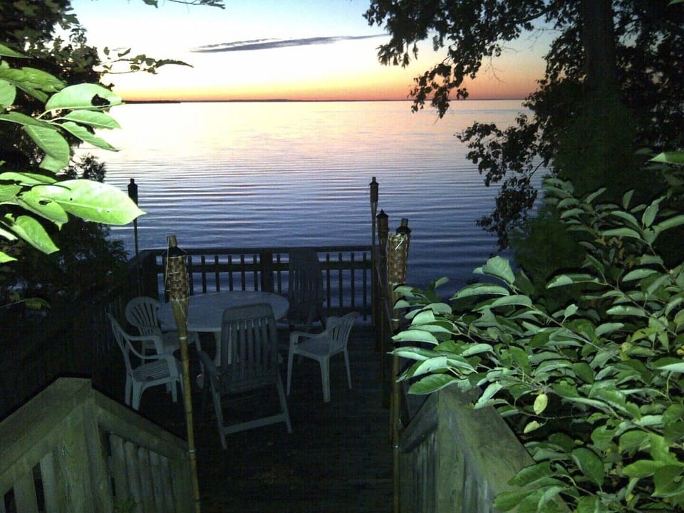 Boat house deck is the perfect place to sip your coffee and begin your day in paradise.
