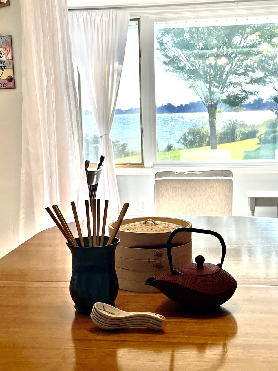 Tea and dumplings with a sea view!
海景茶和饺子
 