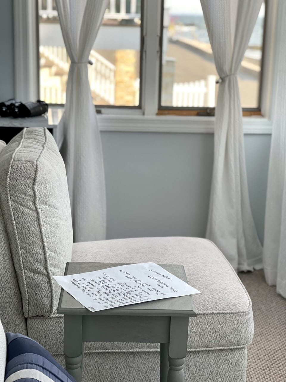 Comfort seating on the front sun porch