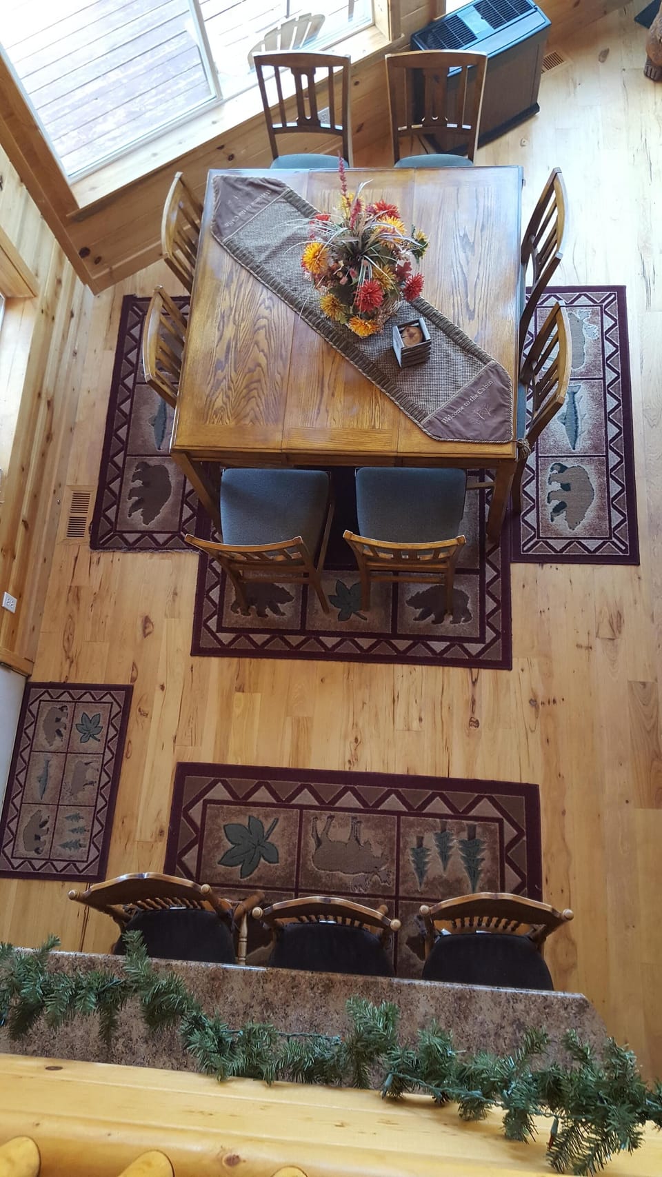 From Loft looking down on Dining Area