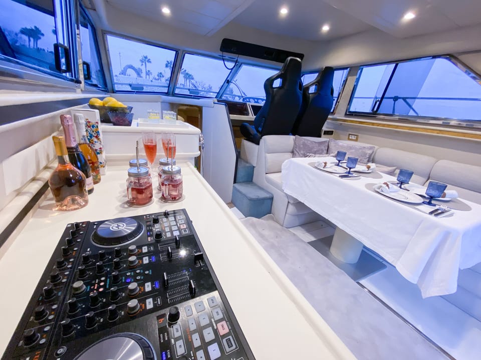 Our newly acquired 38 ft Princess Yacht available to book for beach hoping.