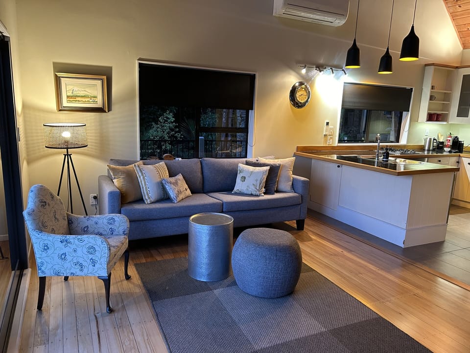 Warm inviting living area.