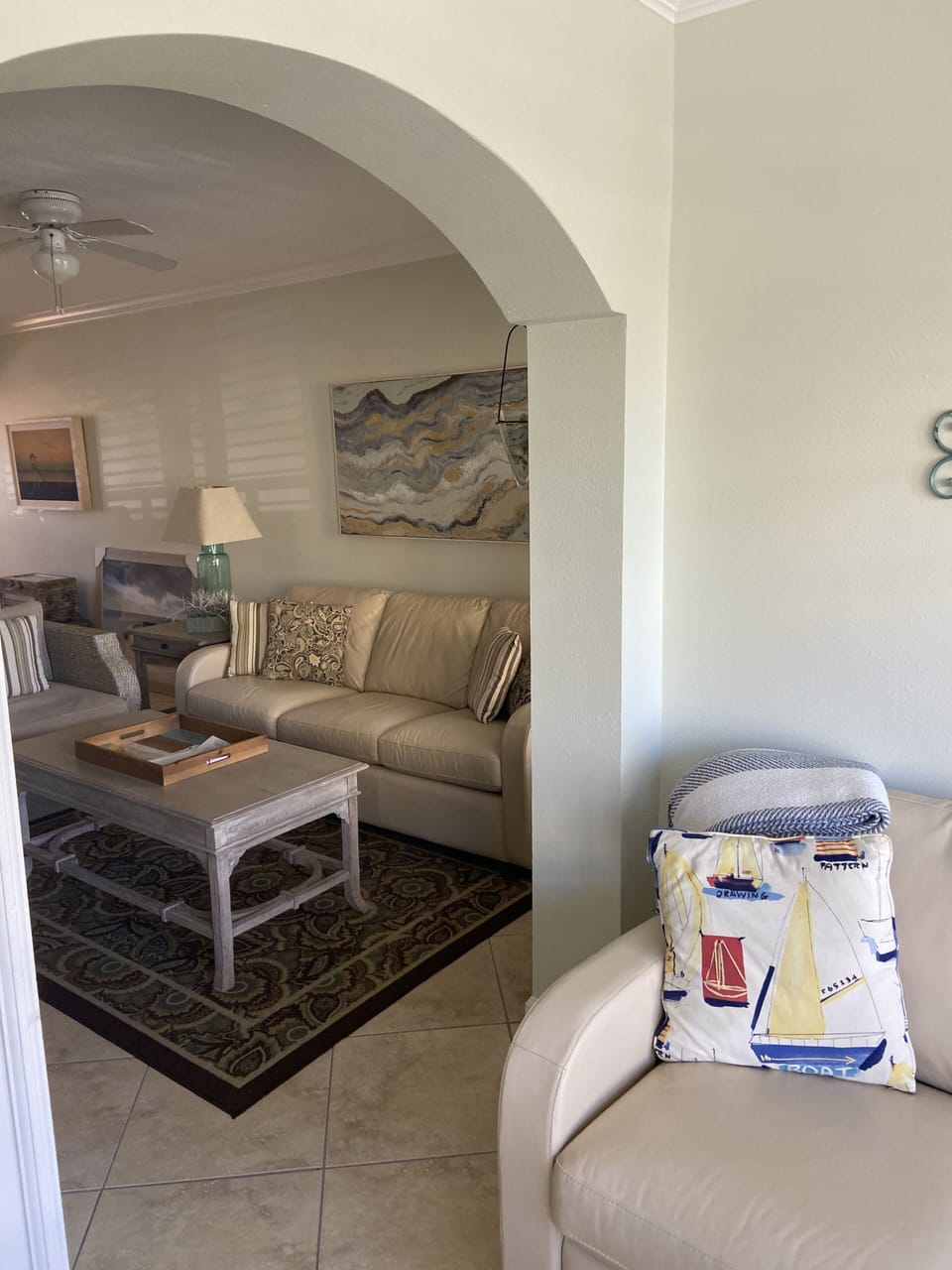 Looking from the Florida room to the living room :)