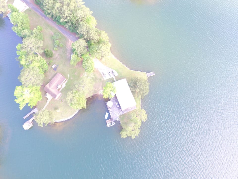 Cool drone shot of the property