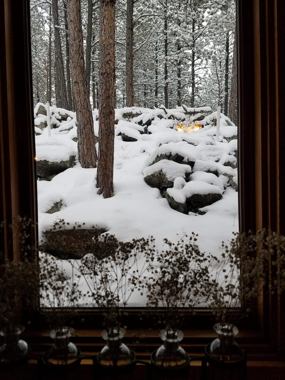 our view from the kitchen sink is nothing short of magical