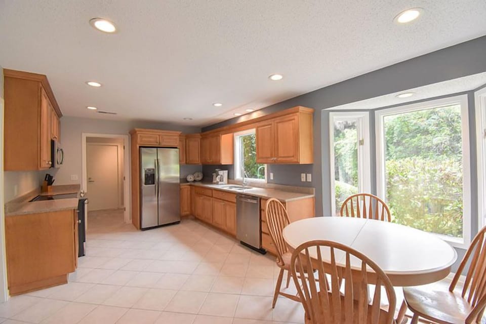 Kitchen with Stainless Steel Appliances and Granite Countertops