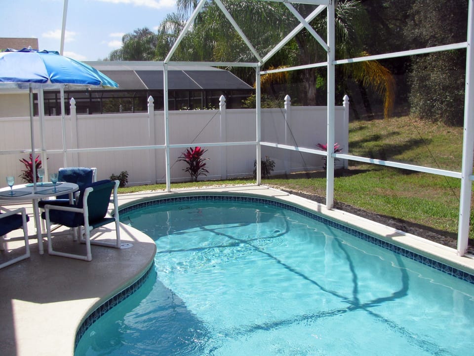 Beautiful Pool with scenic back yard.