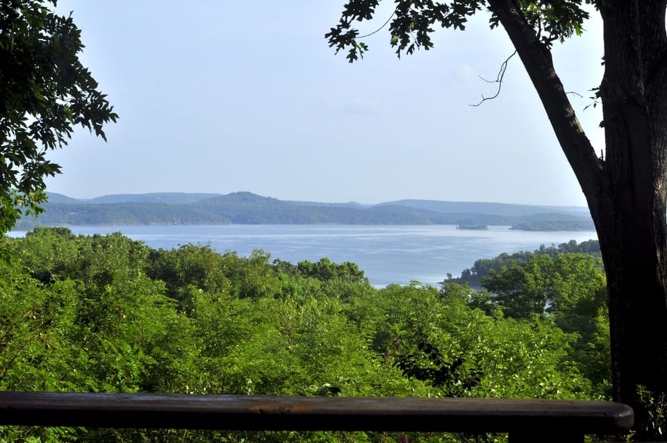 View of Lake Tenkiller from the back deck.