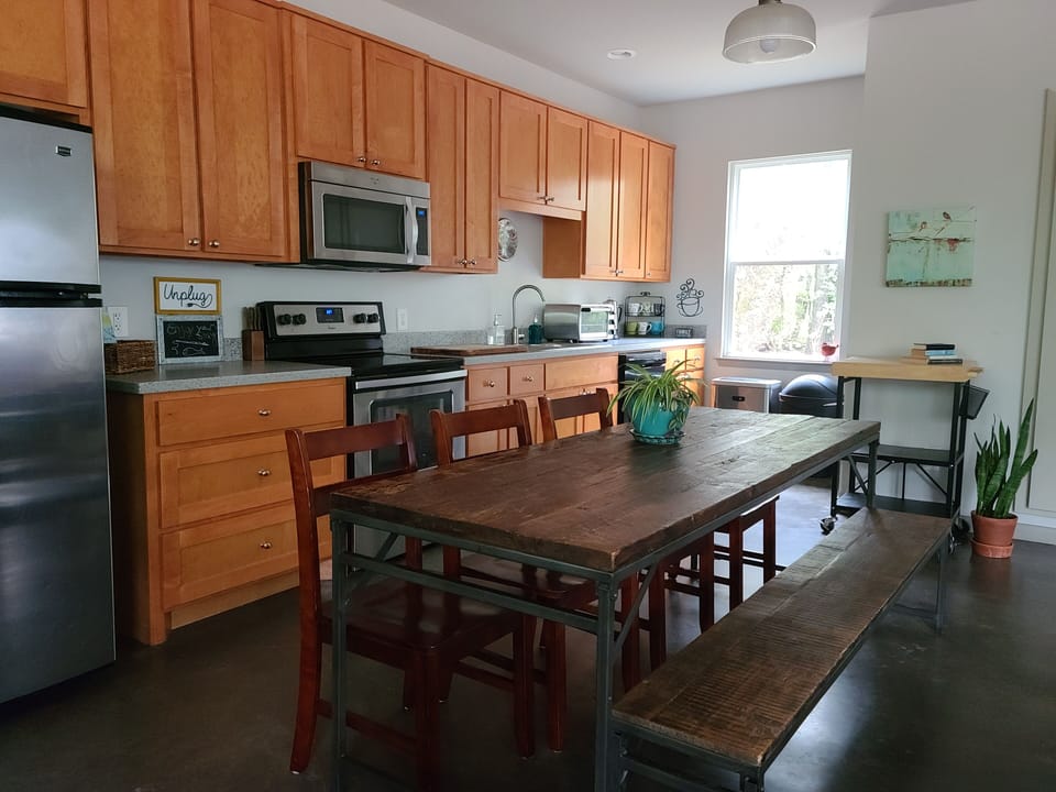A fully stocked kitchen for you to enjoy
