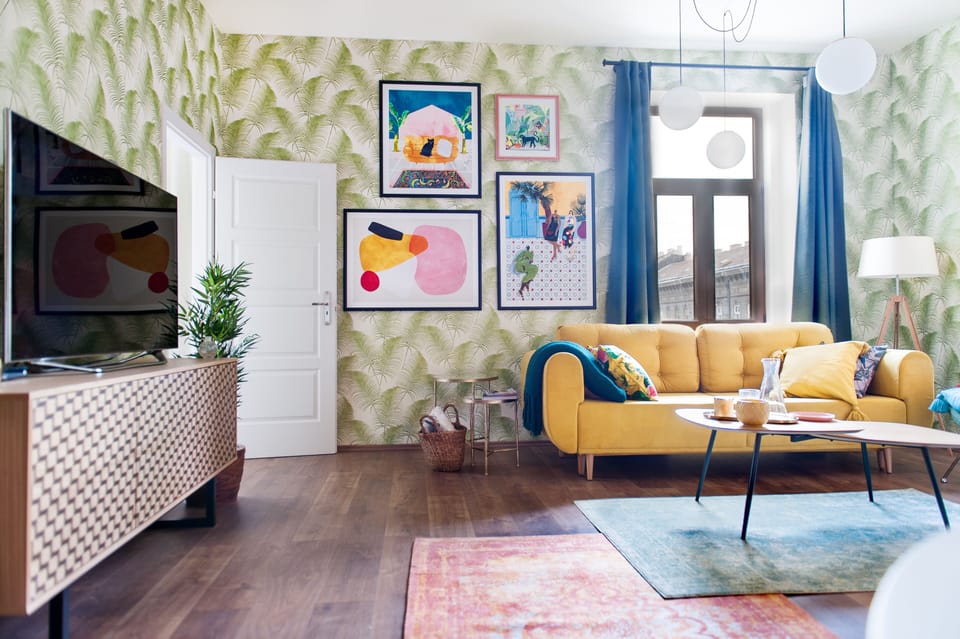 Living room with TV
