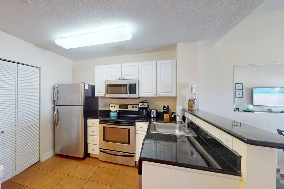Fully equipped for you and your family with fresh linens and towels, washer and dryer, hair dryer, every kitchen appliance you might desire.