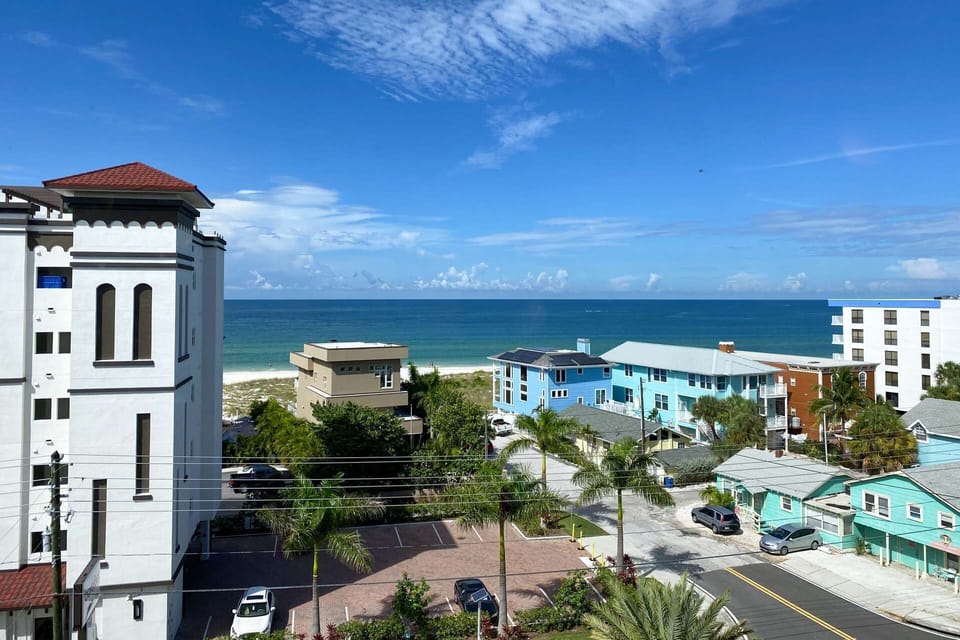 View looking out from the 6th floor elevator area at MBR