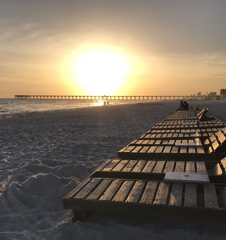 Enjoy beautiful sunsets on the beach!