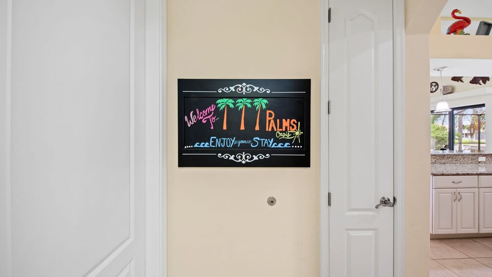 Guest greeting sign