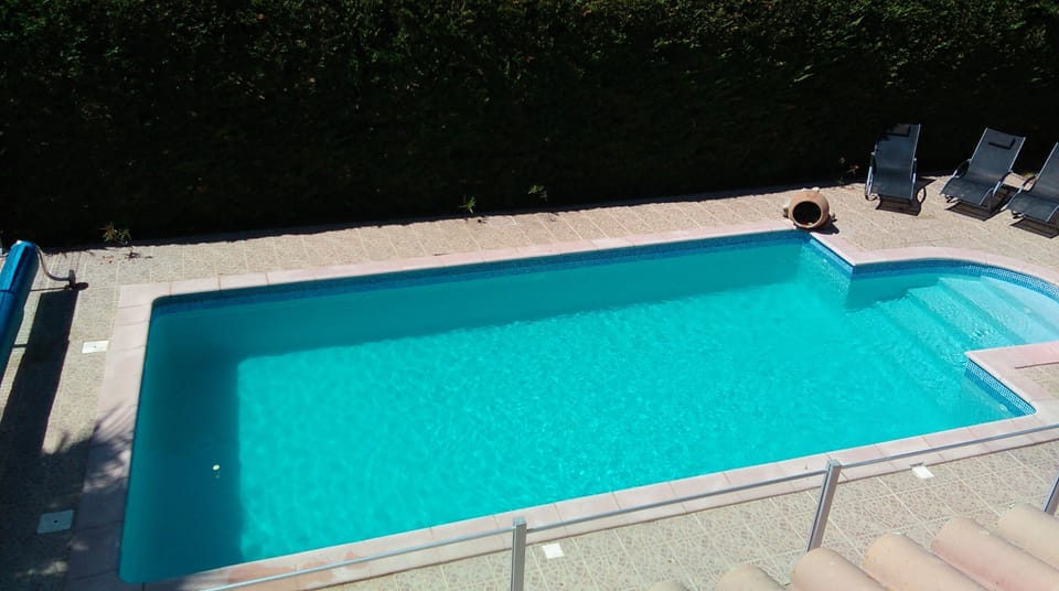 Pool from master bedroom