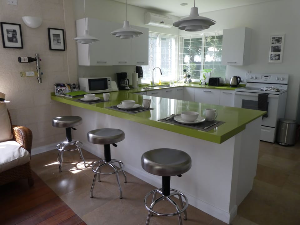 The Kitchen, showing the breakfast bar.