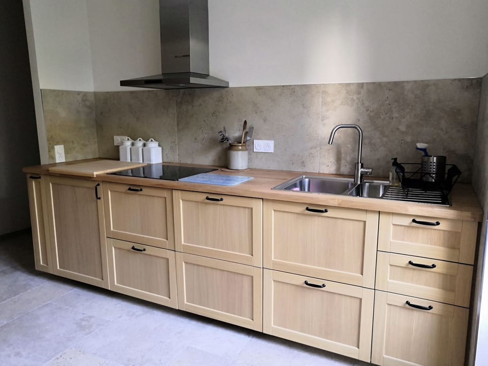 There is plenty of food storage space for long stays