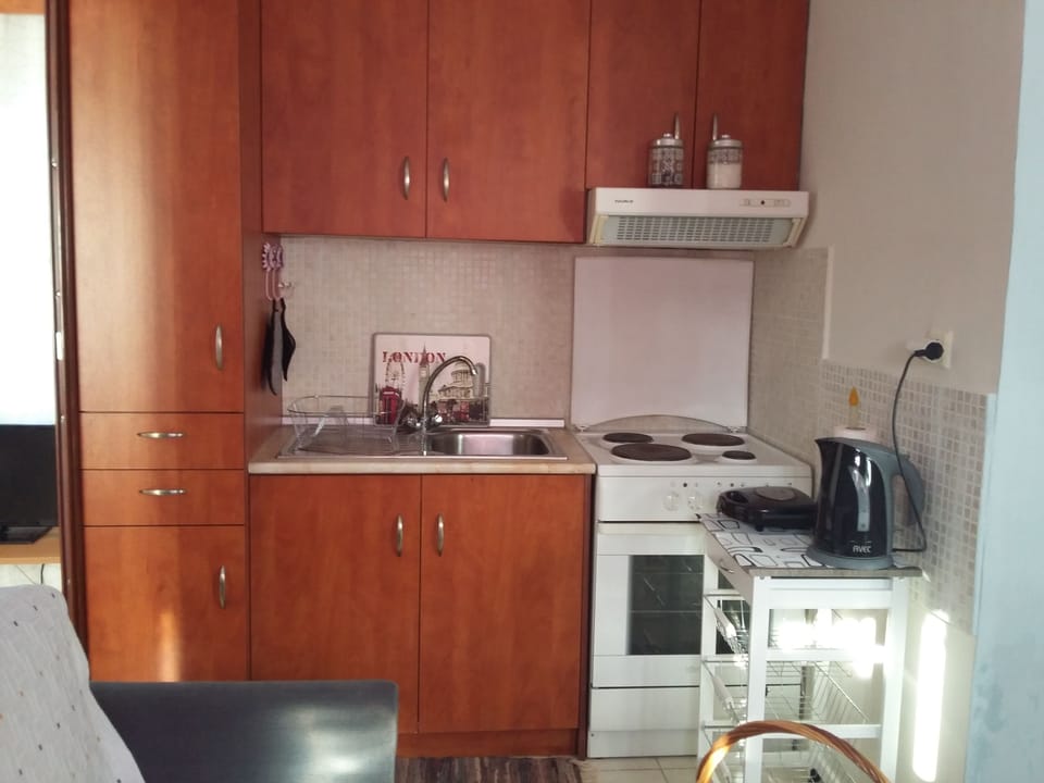 Kitchen with electric oven