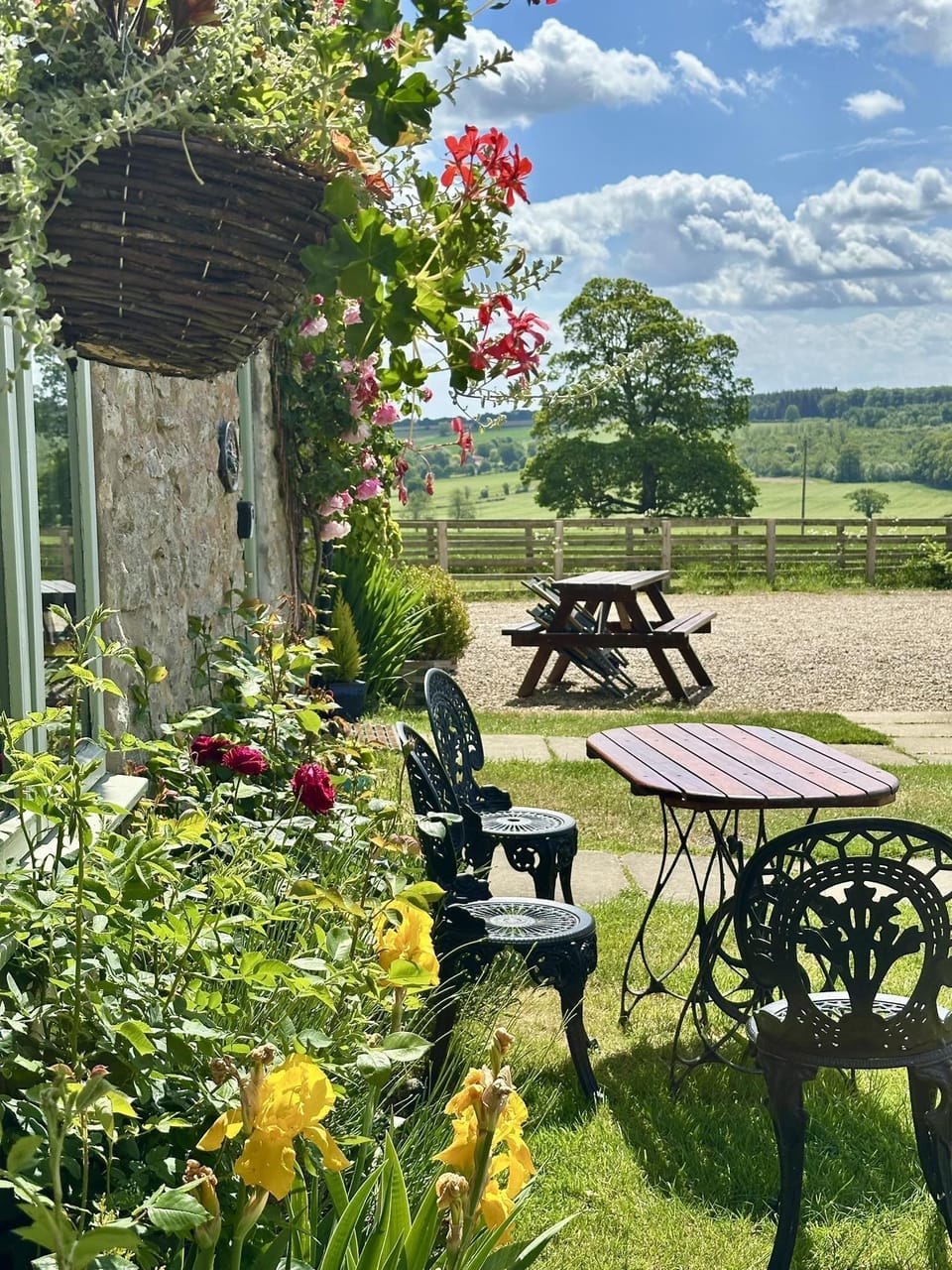 Picturesque courtyard garden