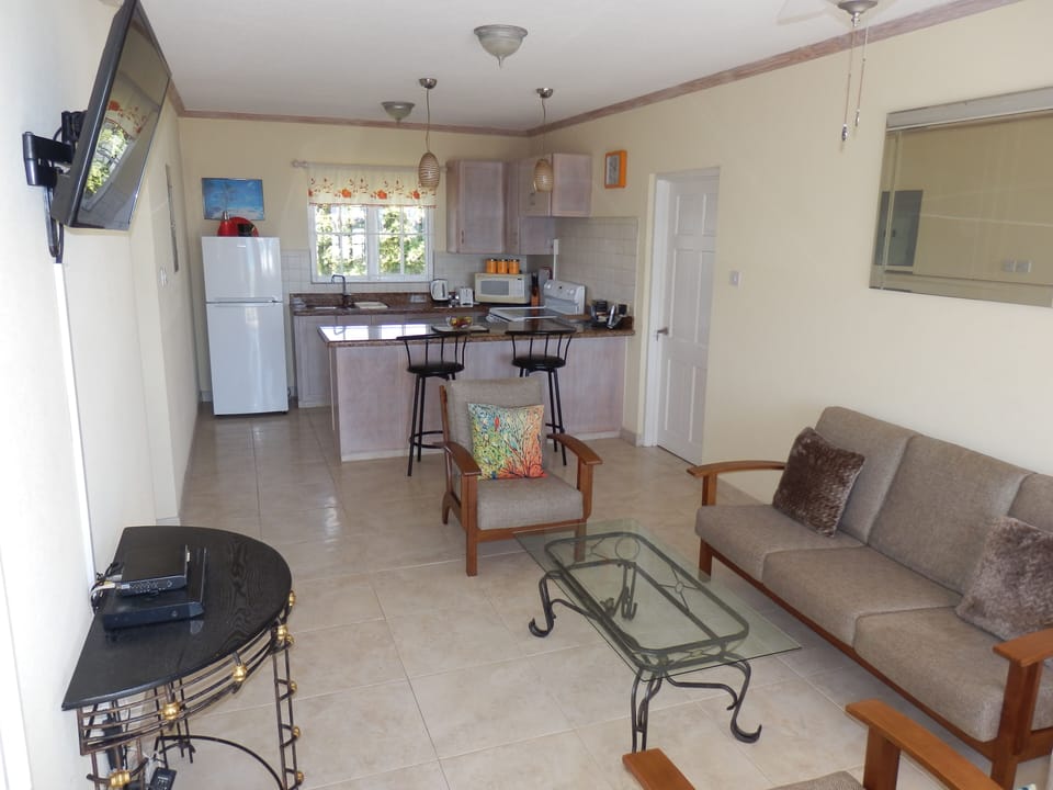 Open plan room