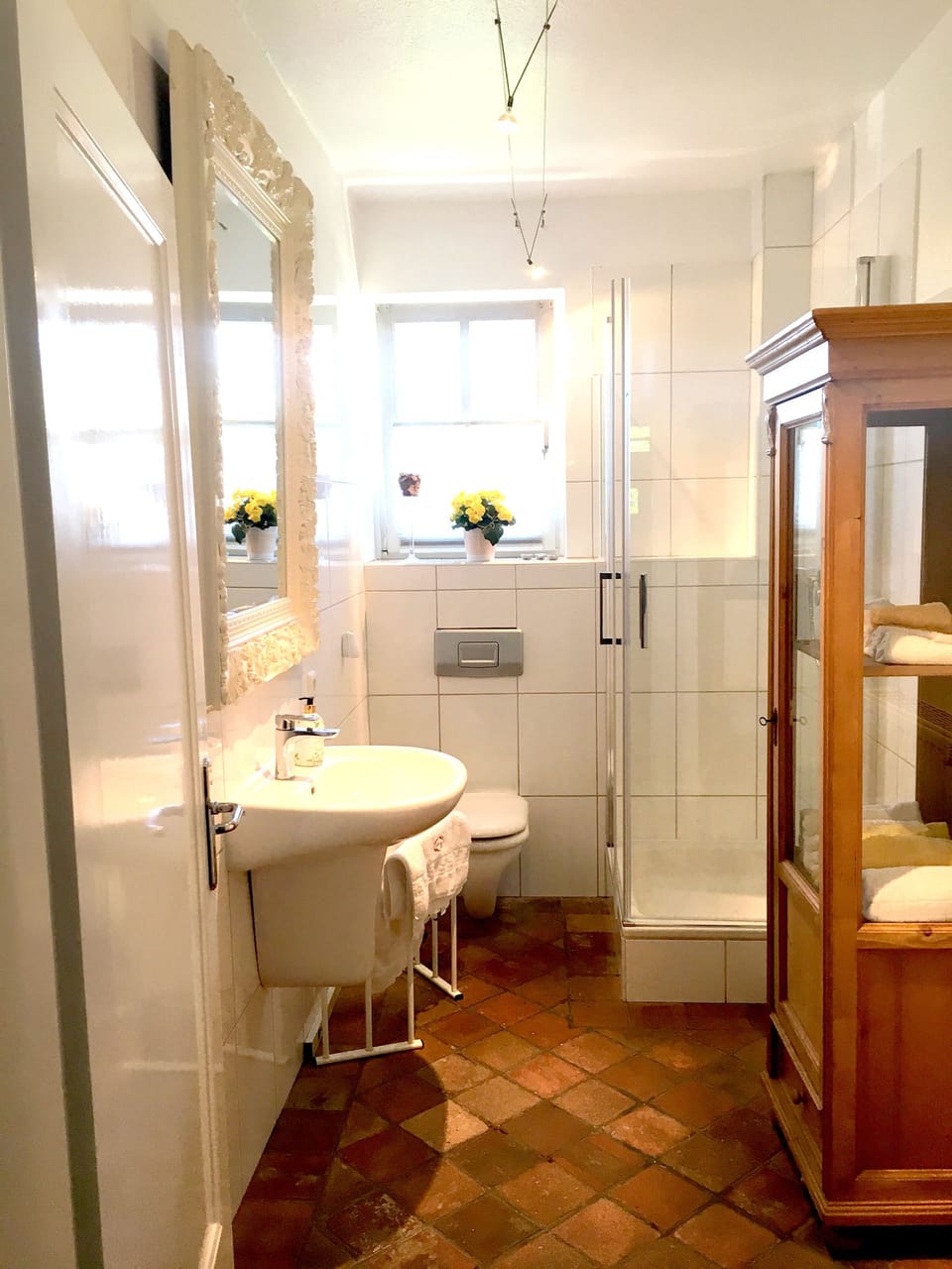 Free toiletries, hair dryer, bathrobes, slippers