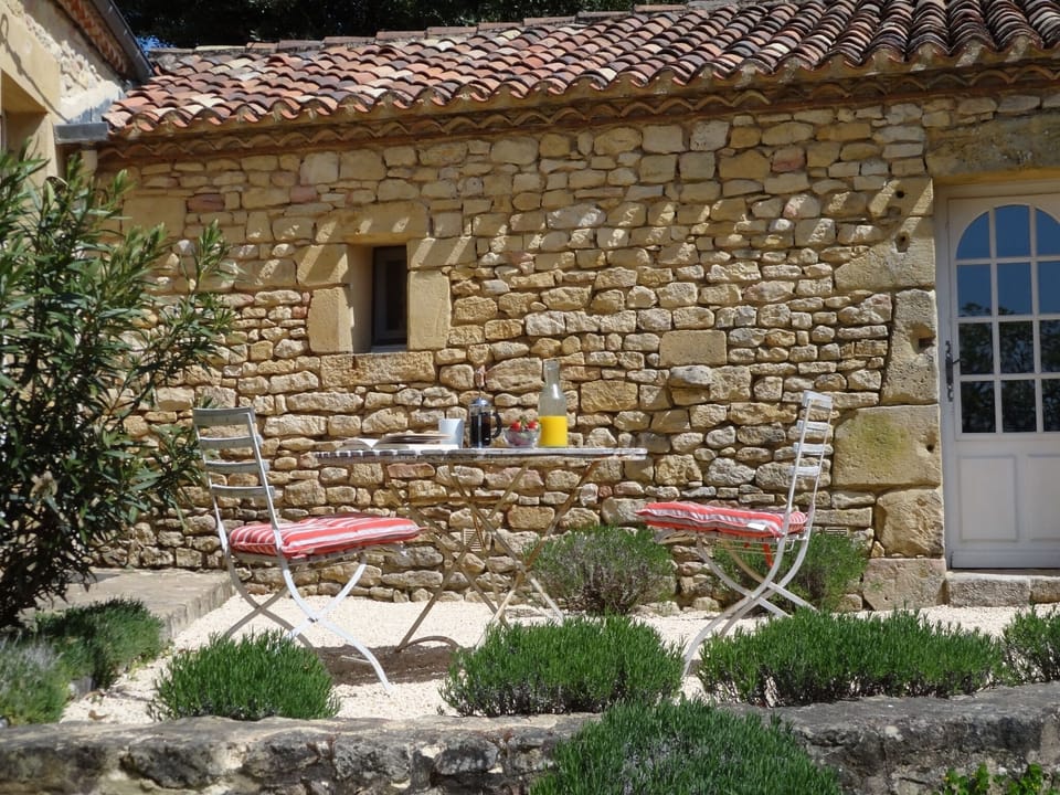 Sun-drenched terrace and pool