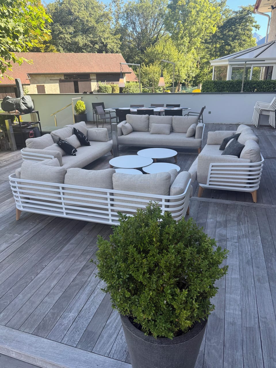 Our new sofas are ready for our guests to lounge on 