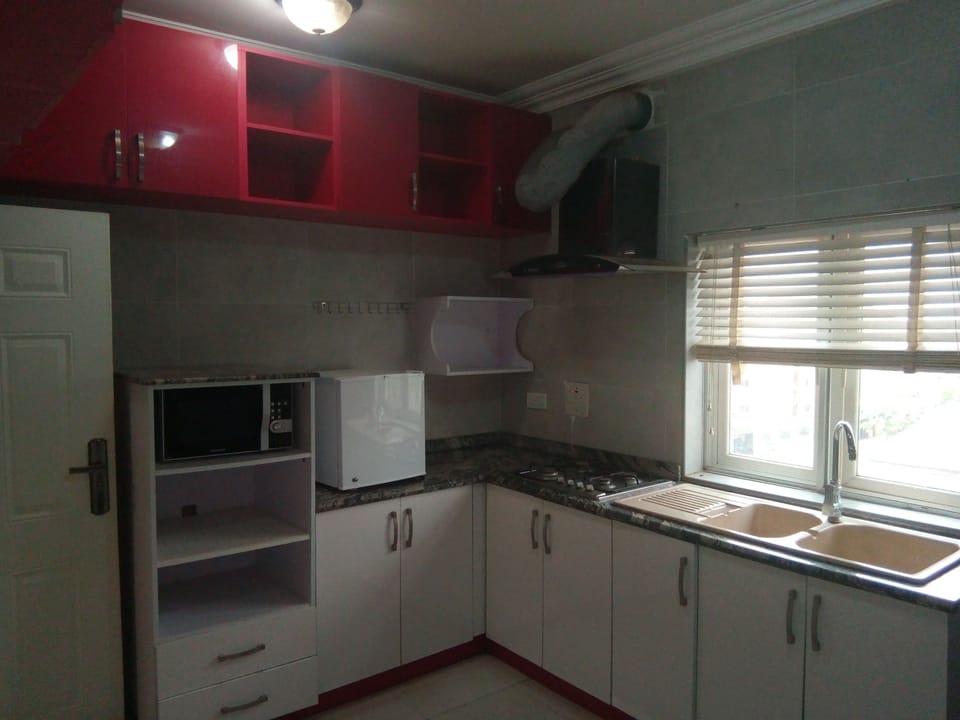 Fridge, electric kettle