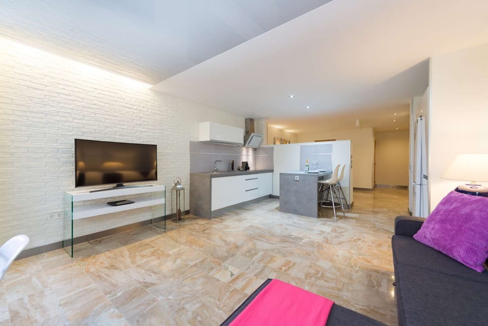 Kitchen and living room