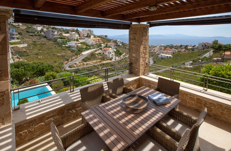 sea-view from the veranda at the main living-room 
