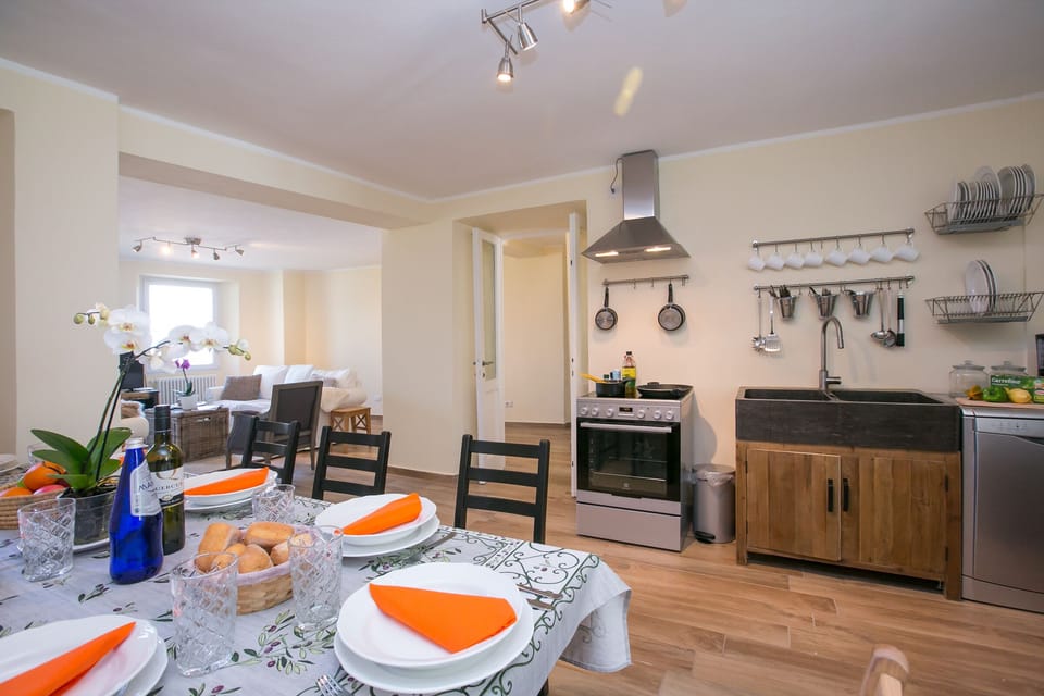Kitchen and dining area