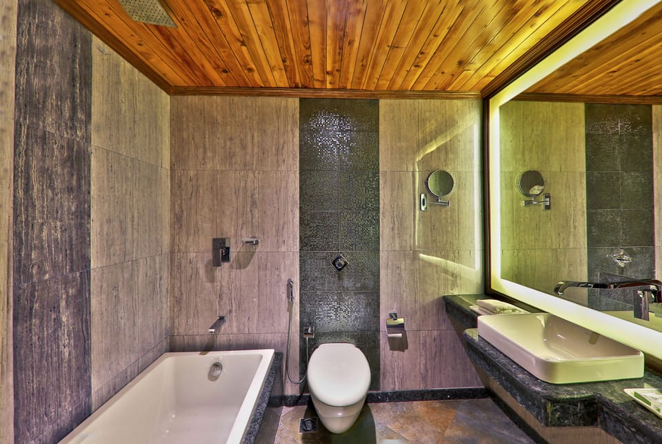 Luxury Double Room | Bathroom | Free toiletries, towels
