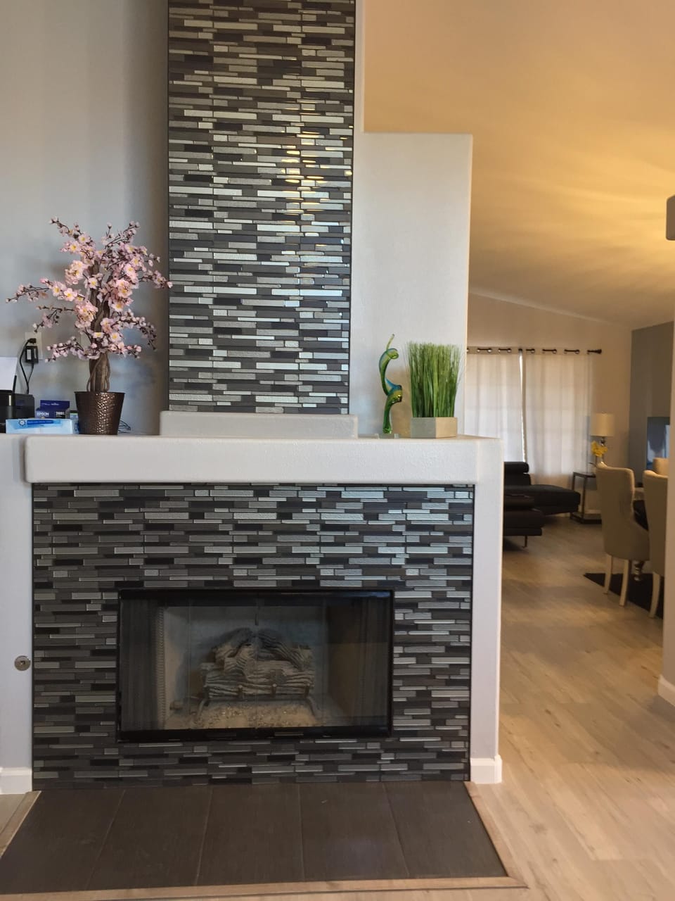 Fireplace in family room