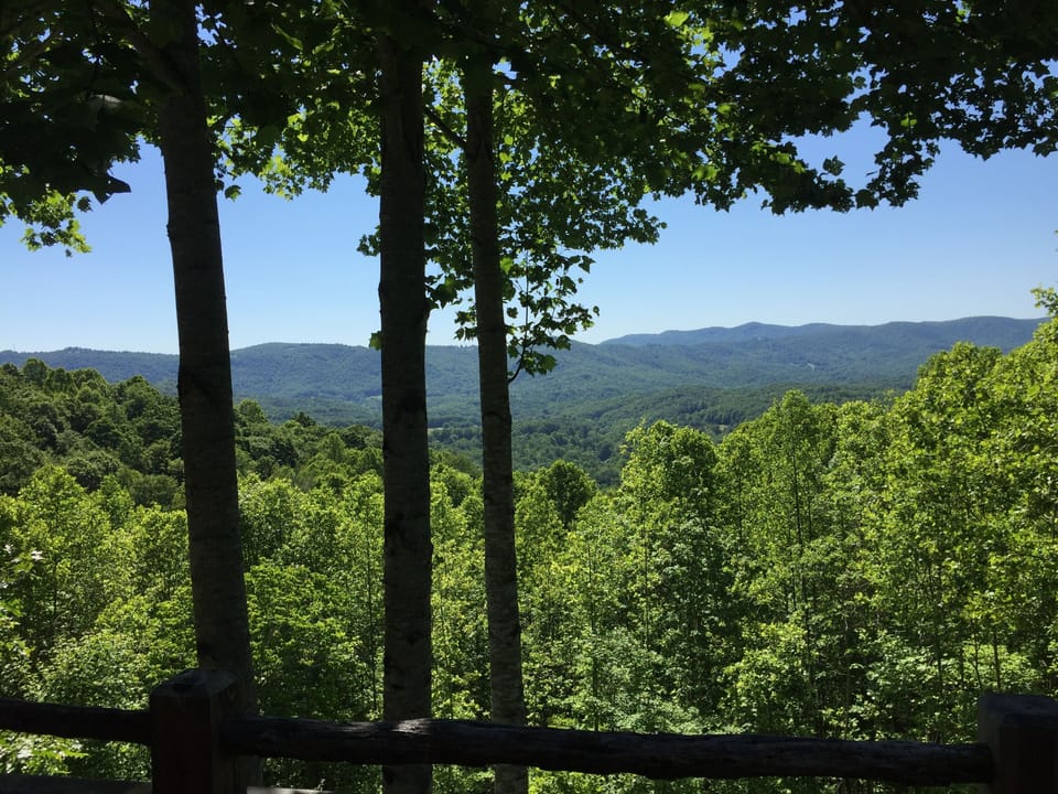 View of the Blue Ridge (Parkway) from the deck