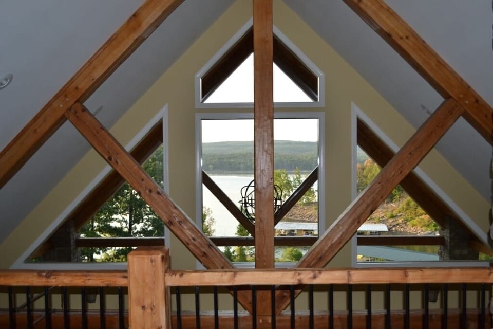 View of lake from loft.