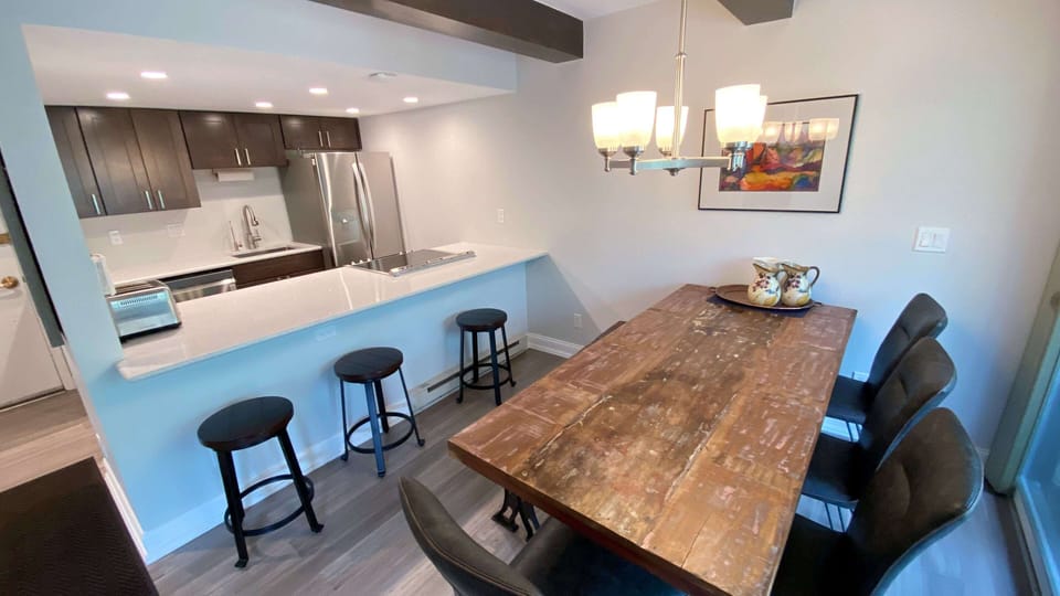 Barstools at the kitchen counter
