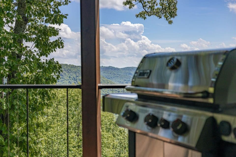 Grill your delicious meals on the deck while enjoying the view