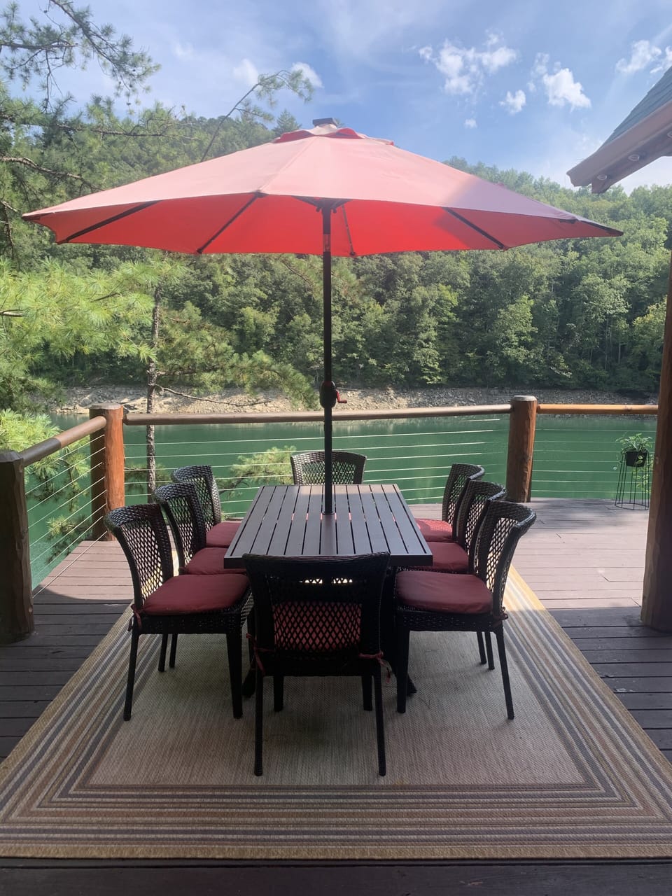 Patio dining table w seating for 8