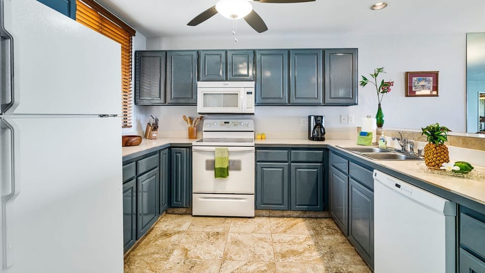 Fully equipped & updated kitchen inside our Kona HI Villa