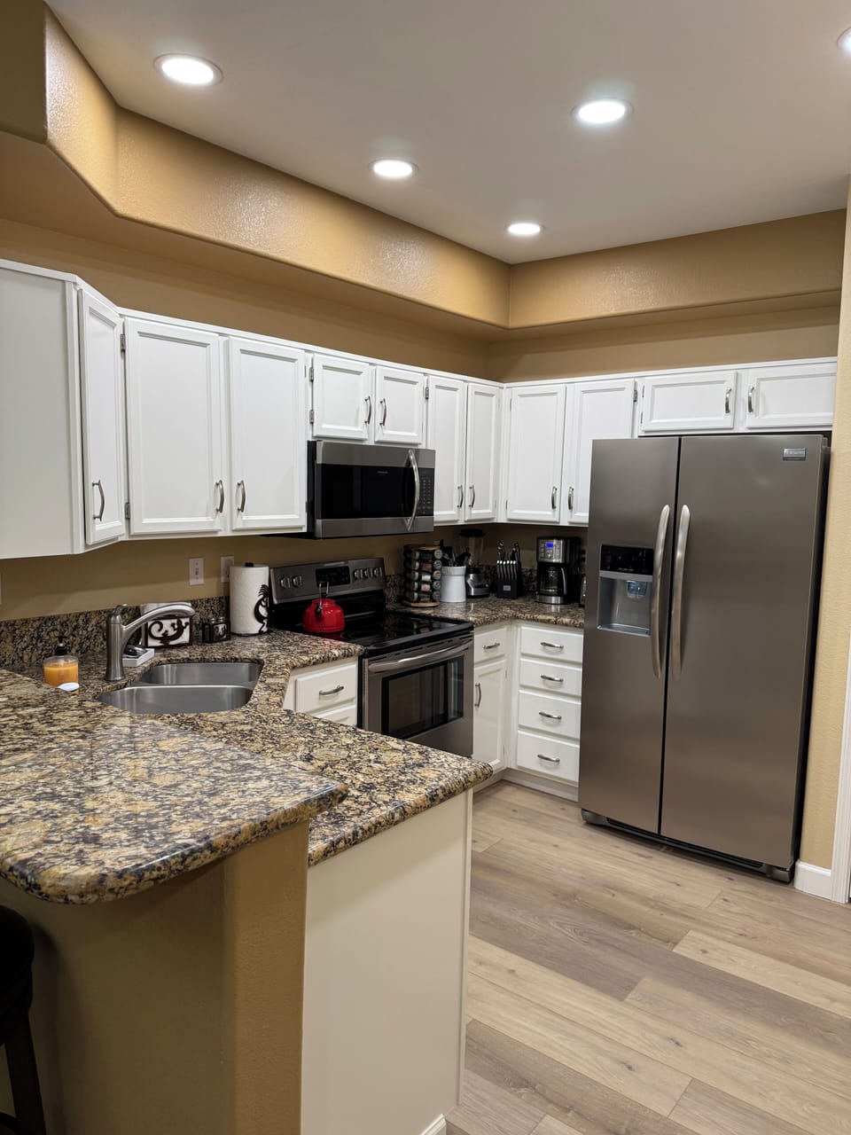 New appliances and granite countertops