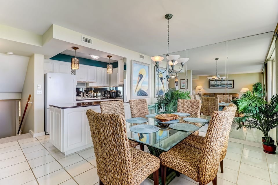 Dining room and kitchen