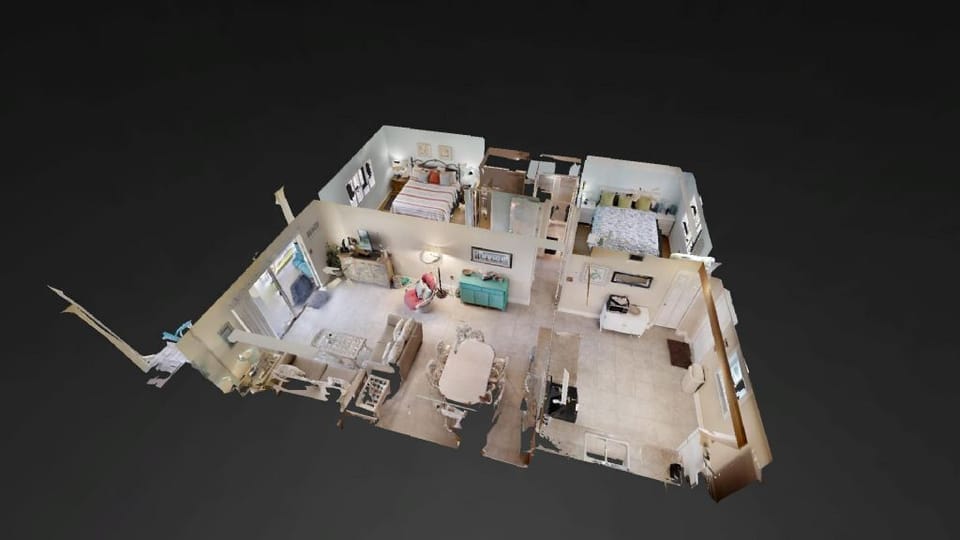 dollhouse view of condo