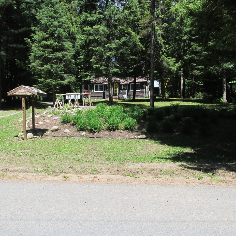 Our home is nicely nestled in off the road for privacy