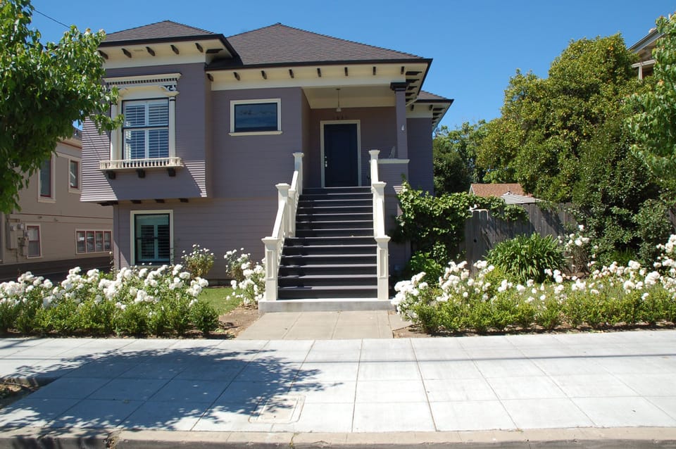 Front House -  A proud parade of  Victorians marching to Downtown only 1 block!