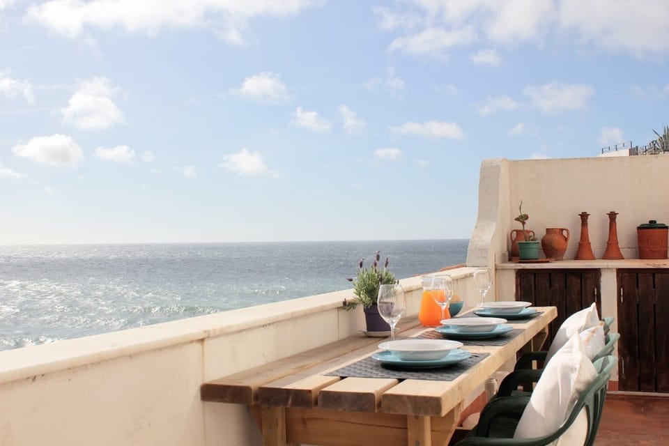 Dining on the balcony with Ocean View
