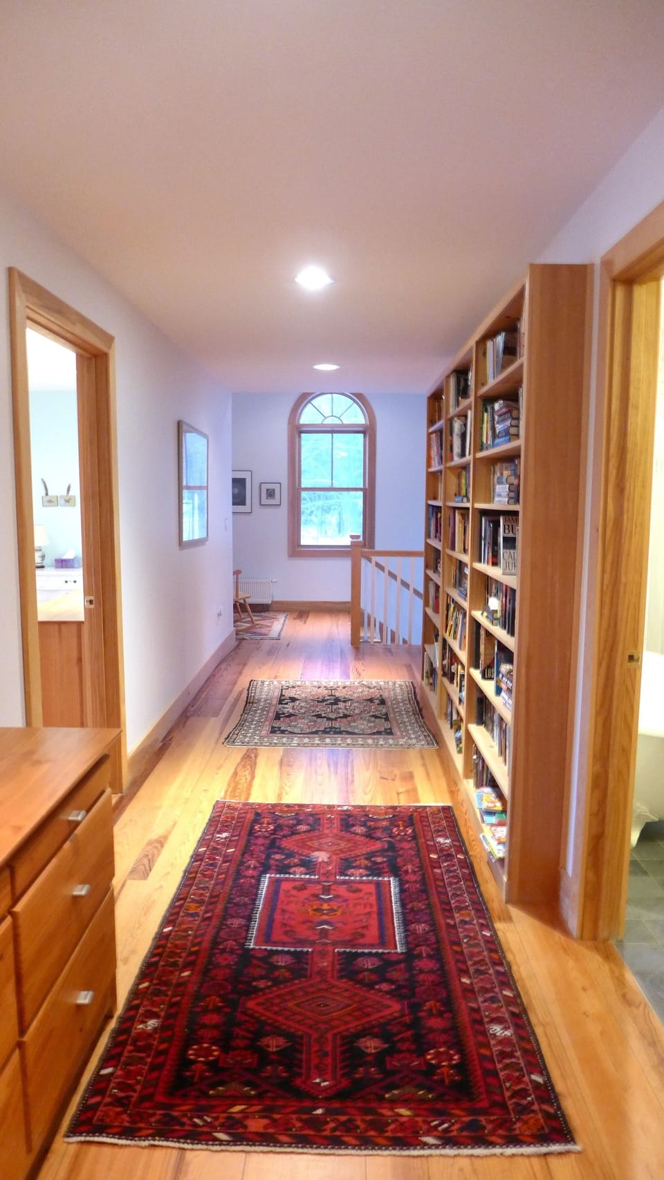 Upstairs hall looking towards the front of the house and stairs down