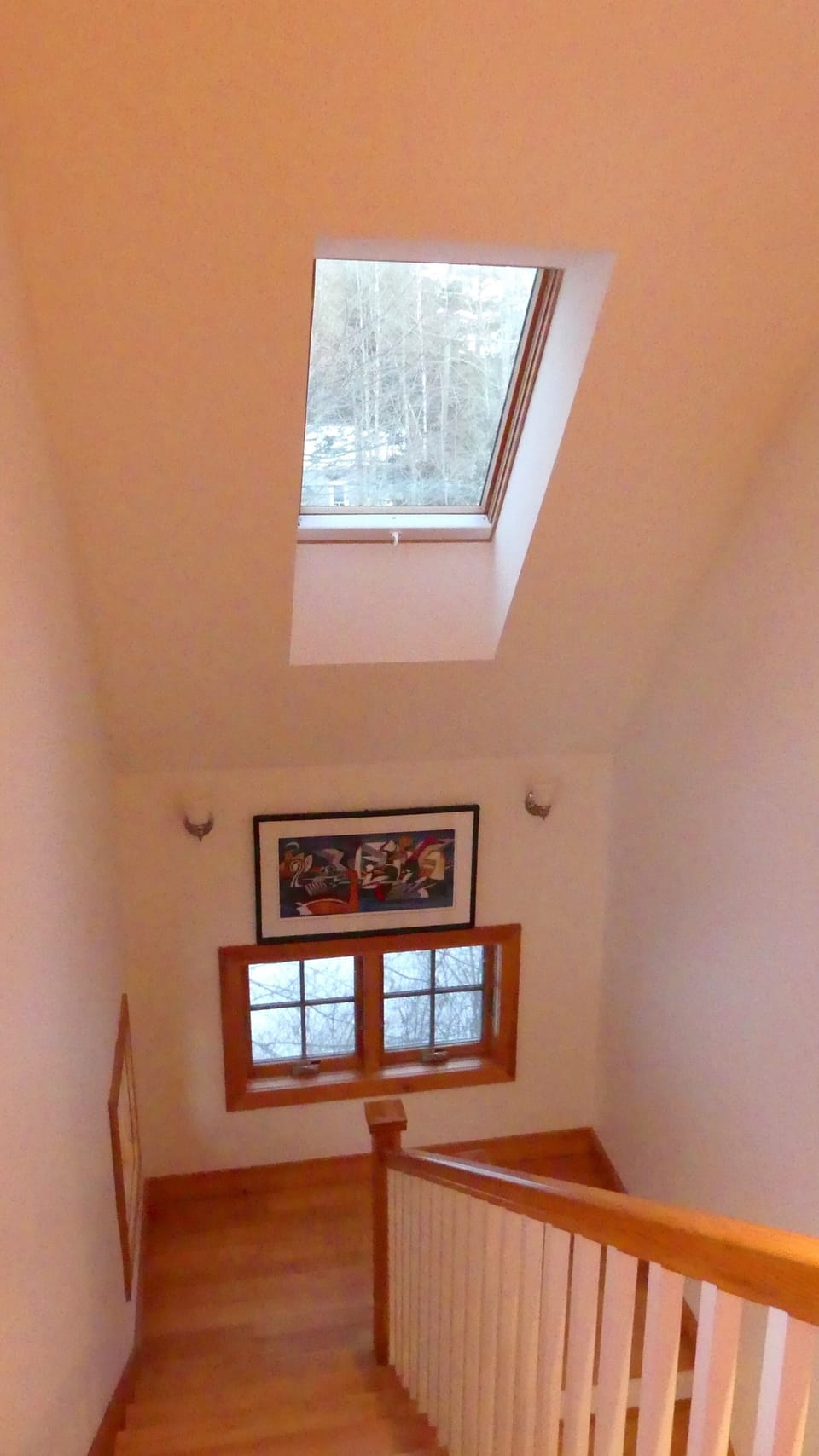 Heading upstairs